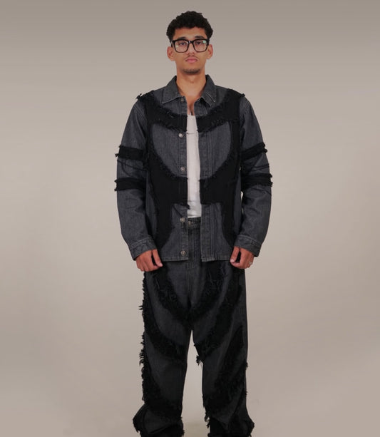 Grey-Black Patchy Jacket