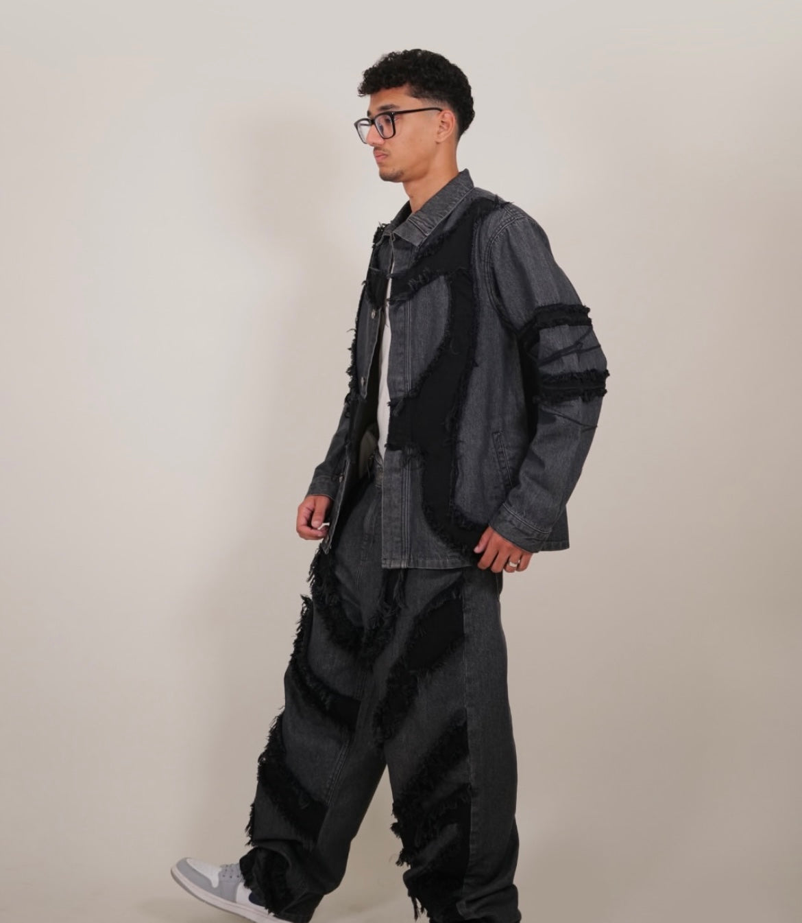 Grey-Black Patchy Jacket