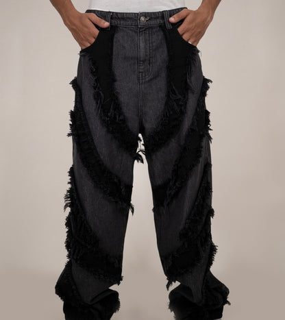 Grey-Black Patchy Jacket