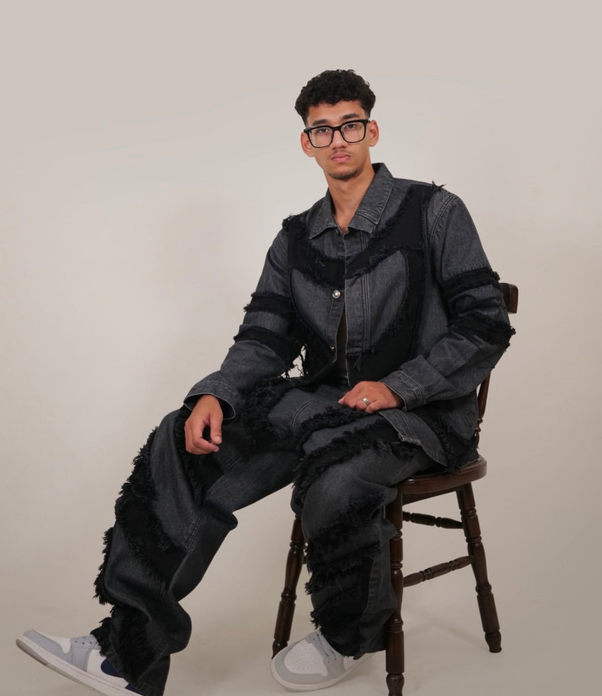 Grey-Black Patchy Jacket